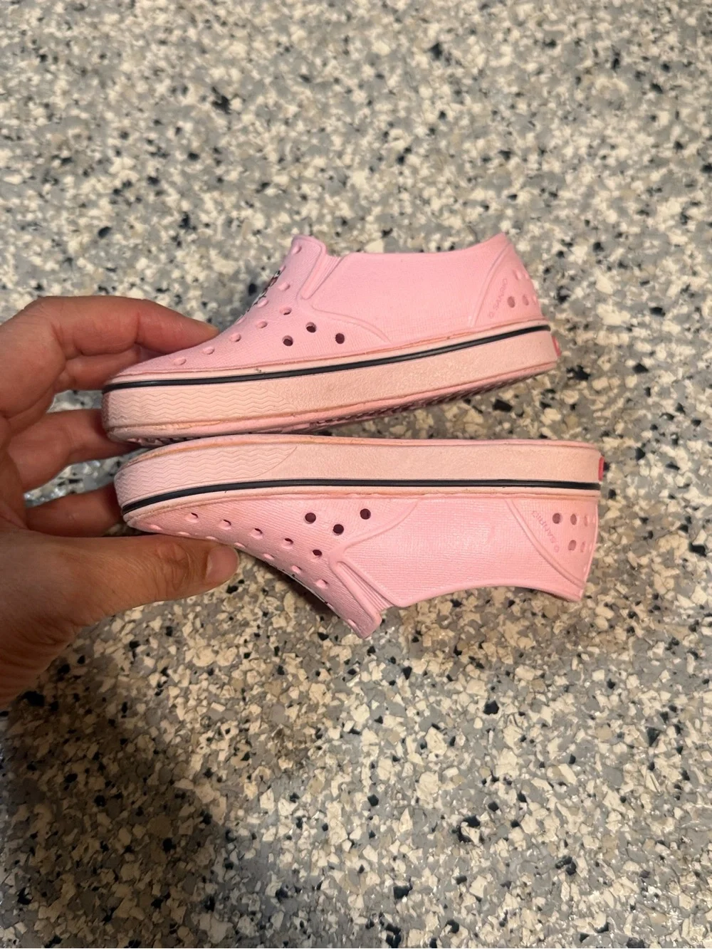 Native Shoes x Hello Kitty Pink Slip-On Water Shoes for Kids